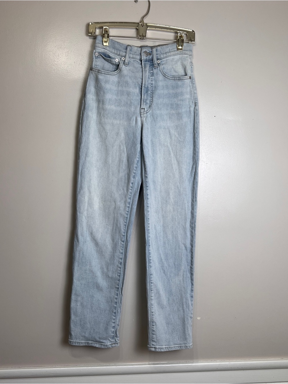 Madewell ‘The Perfect Vintage Straight Jean’ Size 26, Light Wash, EUC